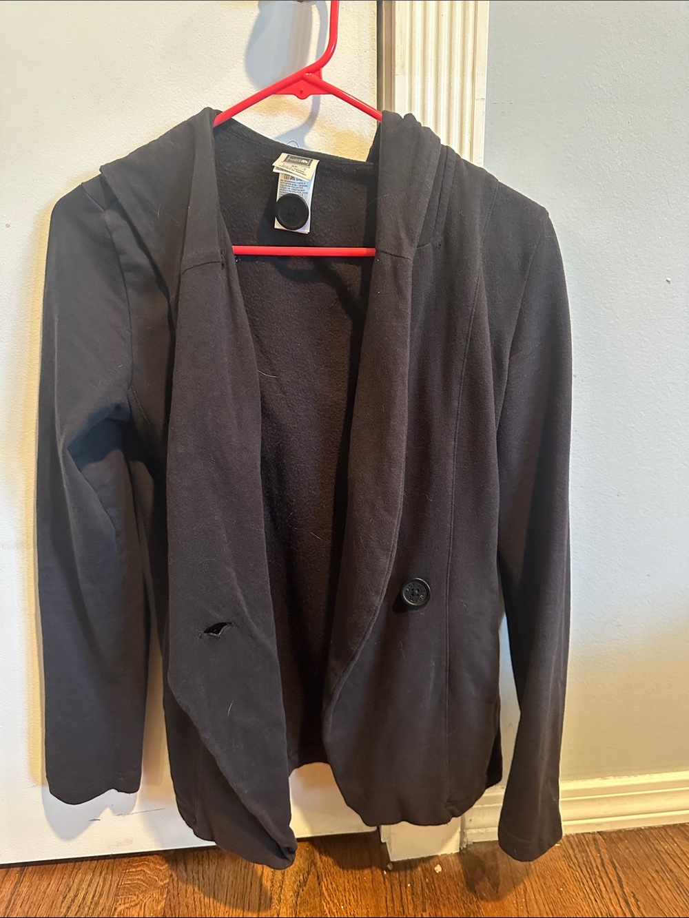 The North Face Black Hooded Single-Button Blazer